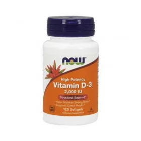 Now Foods D-3 2000 IU 120 Softgels 