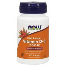 NOW Foods D-3 2000 IU 120 Softgels 