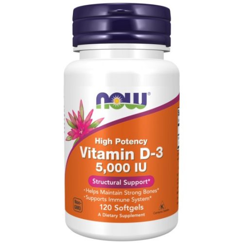 NOW Foods D-3 5000 IU 120 Softgels 