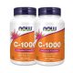 Now Foods C-vitamin 1000 (lassabb felszívódású) csipkebogyóval 2x1 doboz, 2x100 tabletta csomagban olcsóbb!