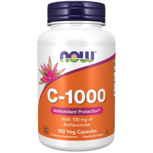 NOW Foods C-vitamin 1000mg c-vitamin bioflavonoiddal 100 kapszula 