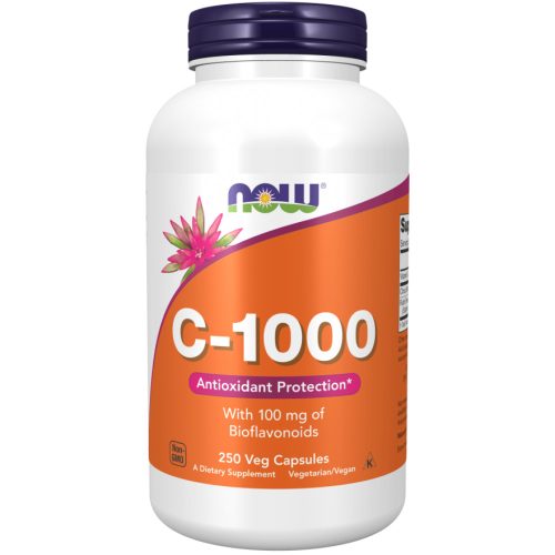 NOW Foods C-vitamin 1000 mg bioflavonoiddal és rutinnal 250 kapszula 