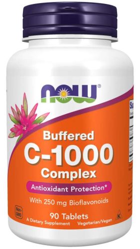 Now Foods C vitamin 1000 gyomorkímélő enyhe 90 tabletta 