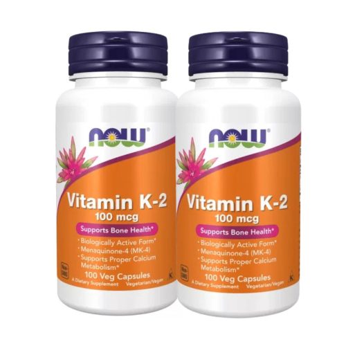 Now Foods Vitamin K-2 100 µg K2 vitamin csomag  DUO Pack 2x100 kapszula
