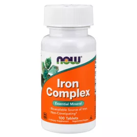 Now Foods Iron Bisglycinate Complex vas 100 tabletta 
