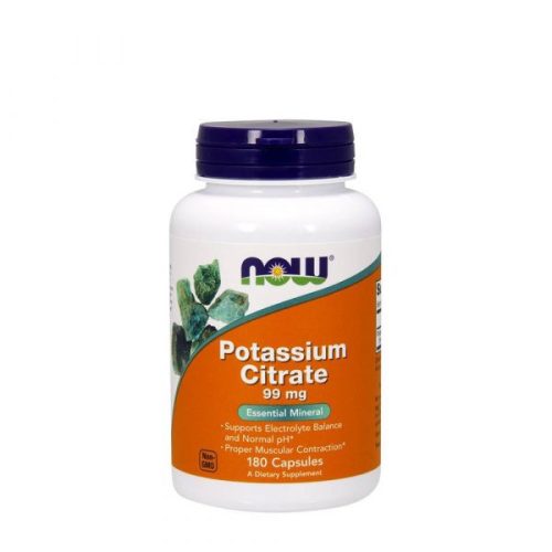 NOW Foods Kálium-citrát Potassium 99 mg 180 kapszula 