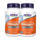 Now Foods Omega-3 Halolaj Molecularly Distilled  DUO Pack 2x100 lágykapszula 