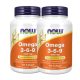 NOW Omega 3-6-9 csomag  DUO Pack 2x100 db lágyzselatin kapszula
