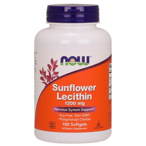 NOW Foods Sunflower napraforgó Lecithin 1200 mg softgels 