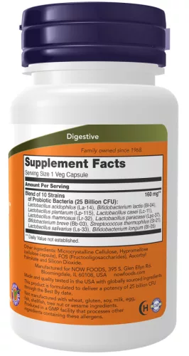 Now Foods Probiotic 10-25 Billion probiotikum 50 vegkapszula