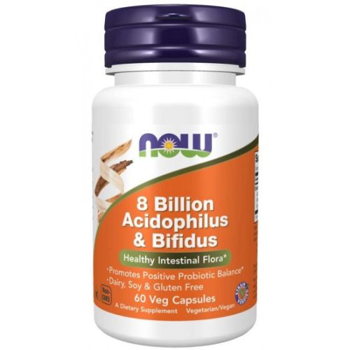 NOW Foods Acidophilus Bifidus 8 Billion 60 kapszula 