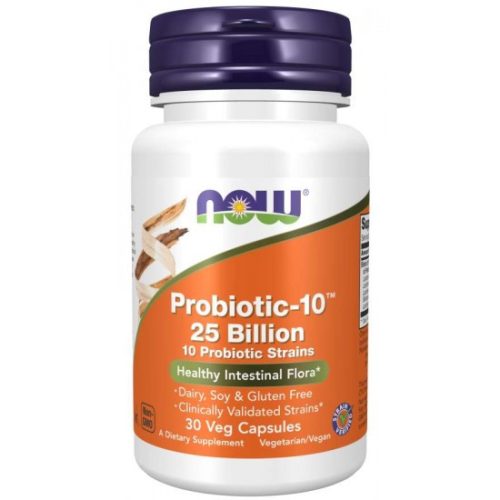 NOW Foods Probiotic - 10 25 Billion probiotikum 30 veg kapszula 