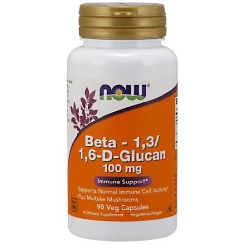 NOW Foods Beta -1,3/1,6-D- Glucan 100 mg 90 kapszula Béta glukán