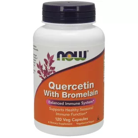 Now Foods Quercetin és Bromelain 120 kapszula 