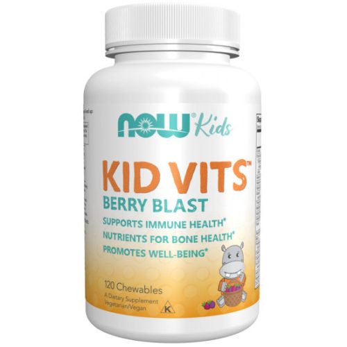 NOW Foods Kid Vits Berry erdei gyerek multi 120 rágó tabletta 