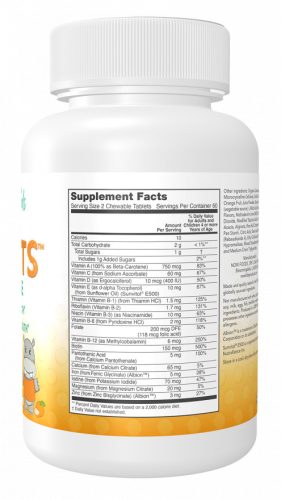 Now Foods Kid Vits Juicy Orange gyerek multivitamin narancs 120 rágótabletta