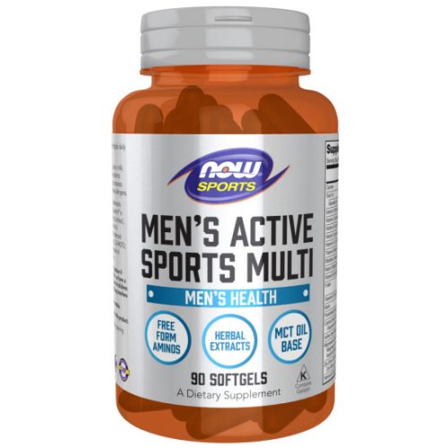 Now Foods Men's Active Sports Multi Vitamin 90 lágyzselatin kapszula