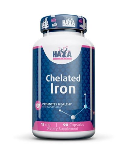 Chelated Iron (kelátozott vas biszglicinát) / 90 kapszula Haya Labs